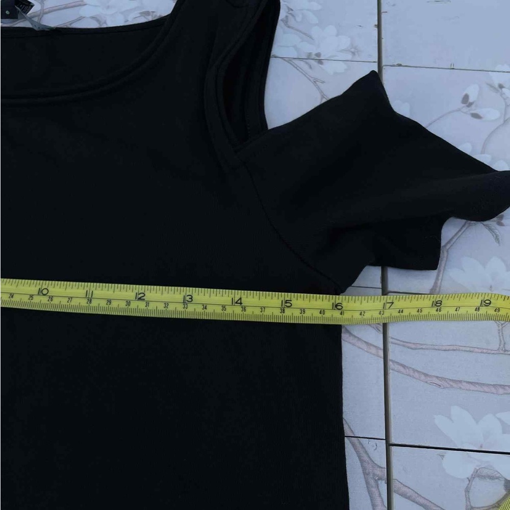 White House Black Market Black Cold Shoulder Dress - Picture 7 of 7